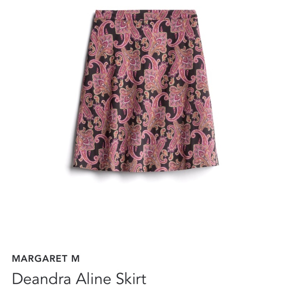 Margaret M Deandra Paisley A-Line Skirt
